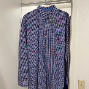 Chaps 3XLT Plaid Dress Shirt